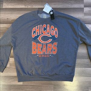 NFL Chicago Bears Gray and Orange Sweatshirt